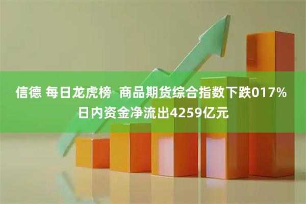 信德 每日龙虎榜  商品期货综合指数下跌017% 日内资金净流出4259亿元